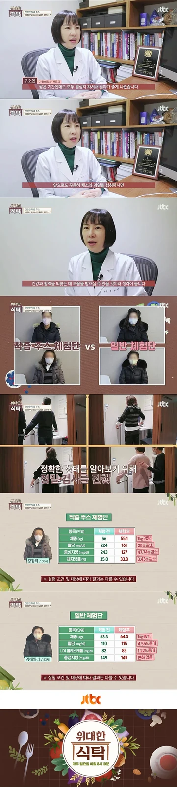 具昭延院长参加JTBC《伟大的餐桌》